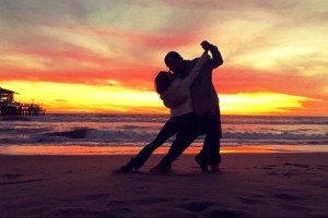 tango on beach